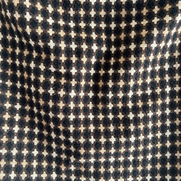 🍂ANN TAYLOR | LOFT | PLAID PLEATED SKIRT | BROWN & BLACK | SIZE 2 PETITE - Picture 5 of 10